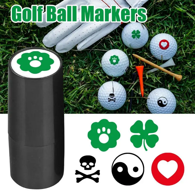 Мяч для гольфа Маркер Быстросохнущие Цветостойкие Безопасные И Водонепроницаемые Чернила Для Марок Различные Узоры Пластиковые Аксессуары Для Гольфа Изображение 0