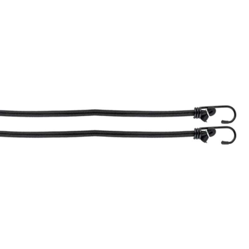 10 шт. Банджи-шнур Сверхпрочные ремни Прочная эластичная веревка с металлическими крючками для кемпинга, брезента, груза, палаток Изображение 1