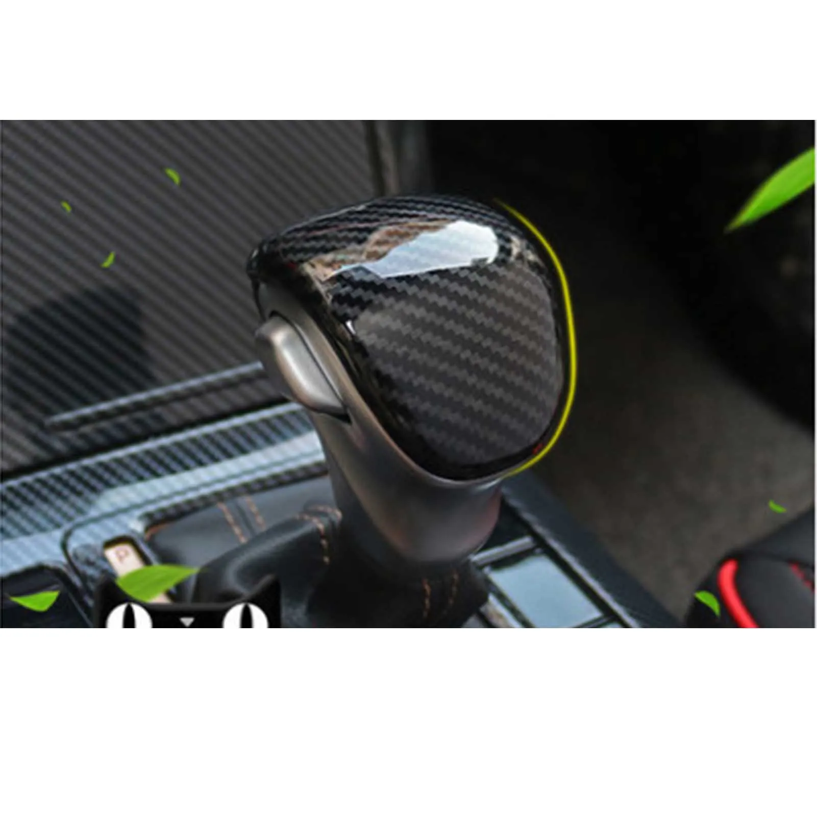 ABS Накладка крышки внутренней ручки переключения передач из углеродного волокна для Kia Forte / K3 2019-2021 Изображение 2