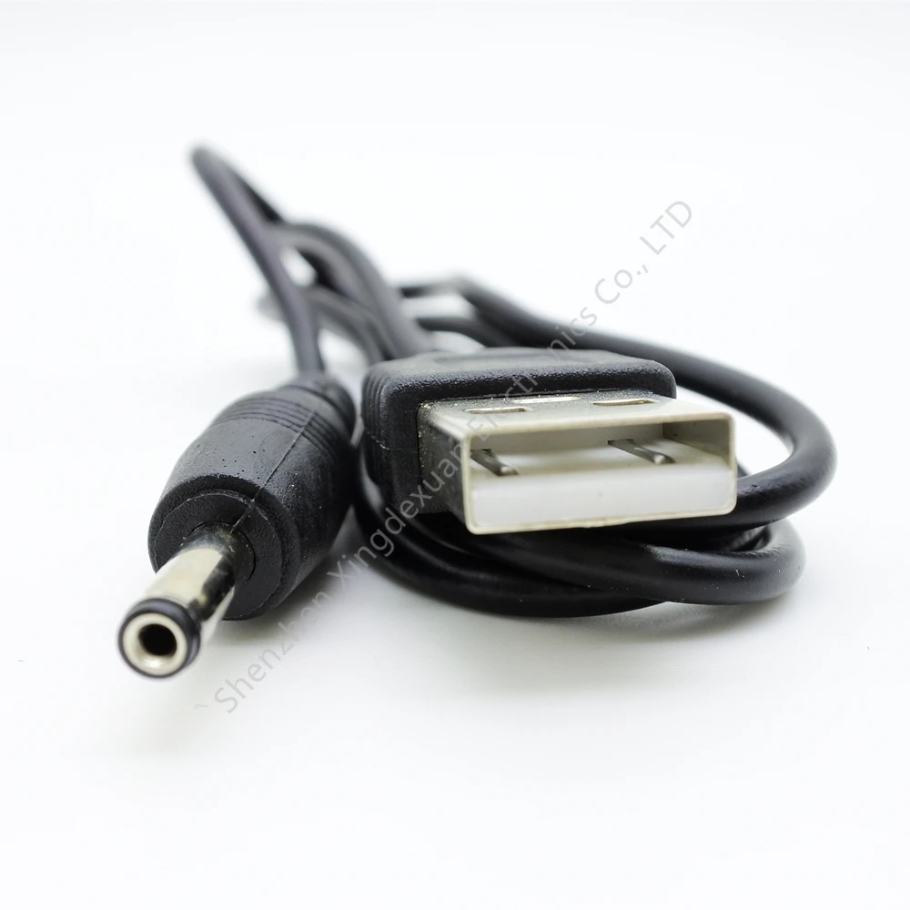 USB 2.0 A Штекер на 3,5x1,35 мм 3,5 мм Штекер Бочка Разъем 5 В постоянного тока Шнур питания Адаптер Кабель зарядного устройства 3,5 * 1,35 мм Изображение 2