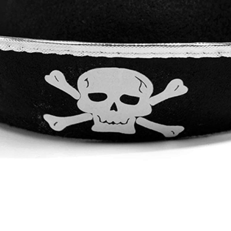 Y166 Пиратская пиратская шляпа с закатанными полями для женщин Банкет Вечеринка Хэллоуин Треугольная шляпа Маскарад Вечеринка Взрослые Аксессуары для волос Изображение 2
