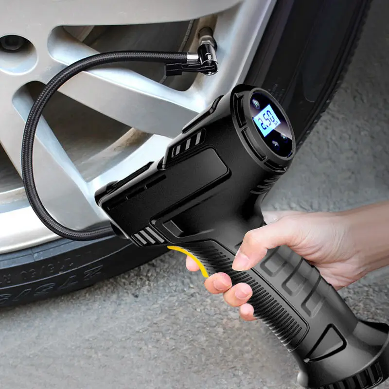 Беспроводной ручной компрессор воздушного насоса для шин автомобиля Автомобильный электрический воздушный насос Мини портативный воздушный насос для автомобильных шин Изображение 2