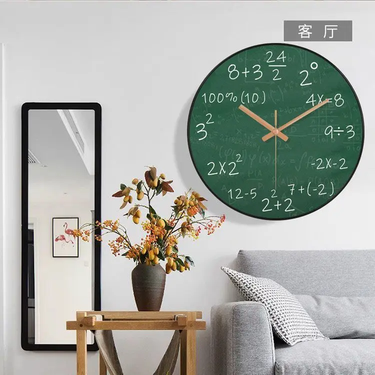 Современные минималистичные часы Творческая личность Blackboard Математические часы в стиле минимализма Изображение 2