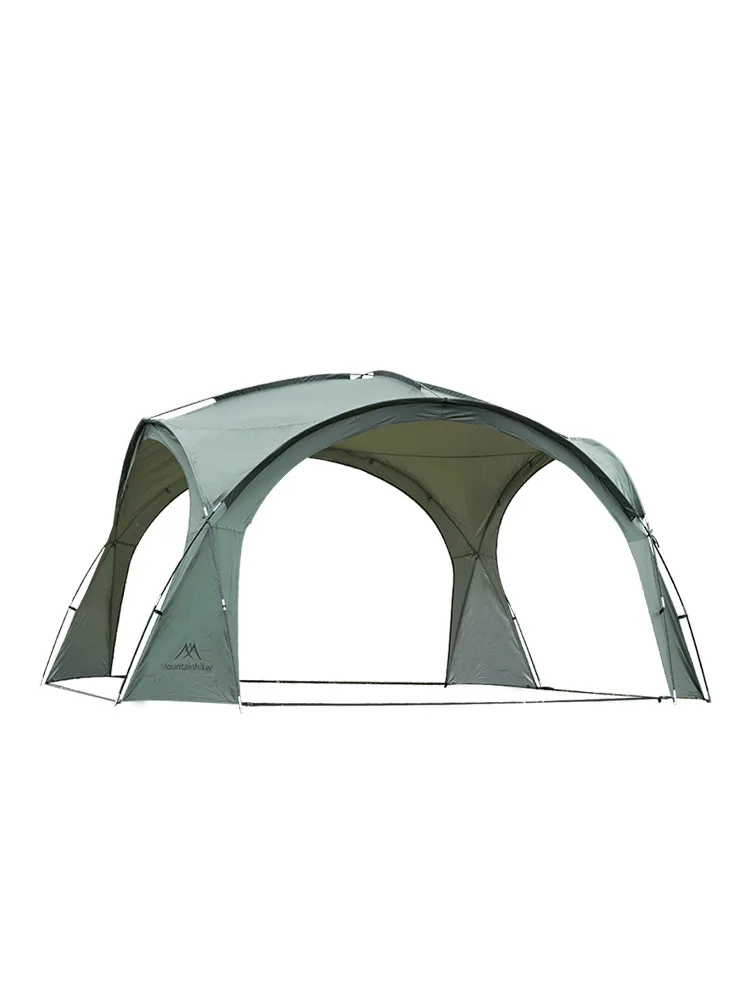 8-10 человек Открытый кемпинг Купольные палатки Легкая Роскошная Круглая Большая Навесная Палатка Большой Навес Изображение 3