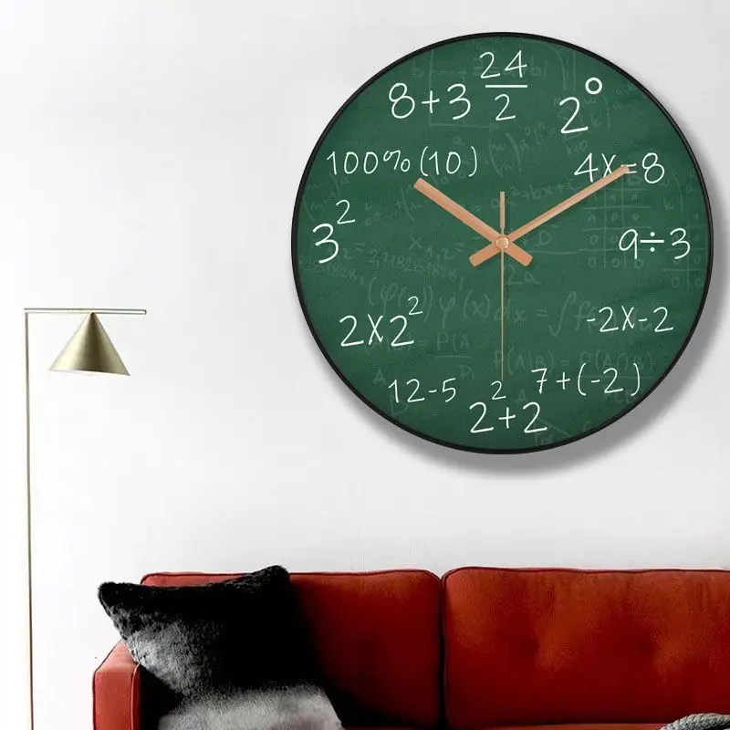 Современные минималистичные часы Творческая личность Blackboard Математические часы в стиле минимализма Изображение 3