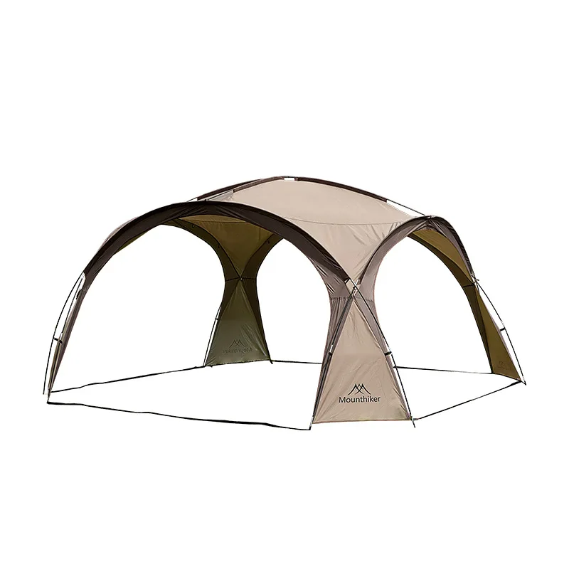 8-10 человек Открытый кемпинг Купольные палатки Легкая Роскошная Круглая Большая Навесная Палатка Большой Навес Изображение 4
