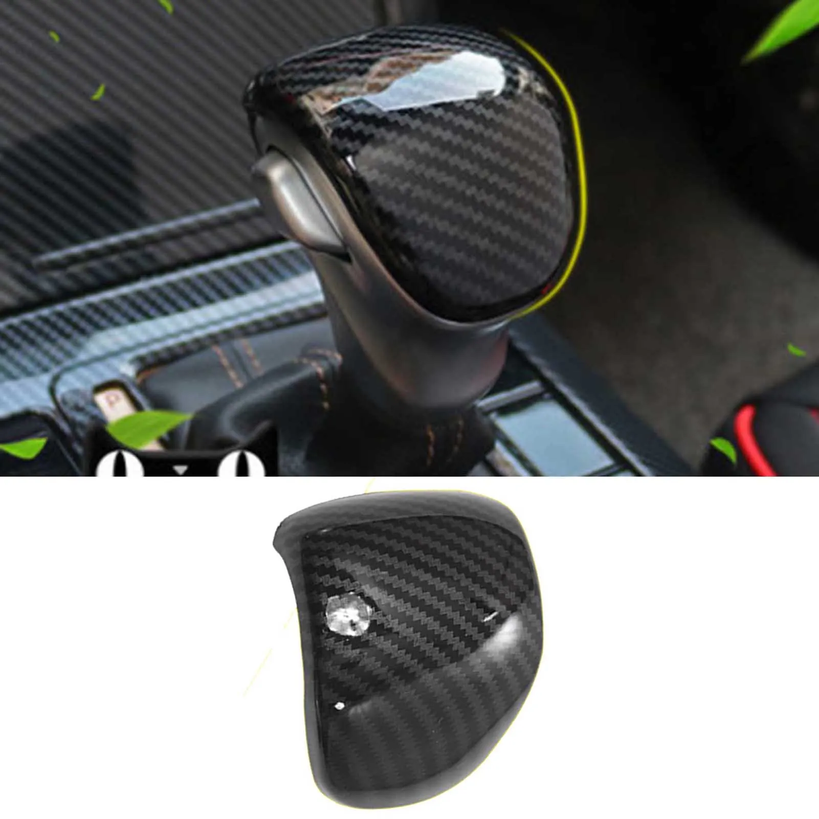 ABS Накладка крышки внутренней ручки переключения передач из углеродного волокна для Kia Forte / K3 2019-2021 Изображение 4