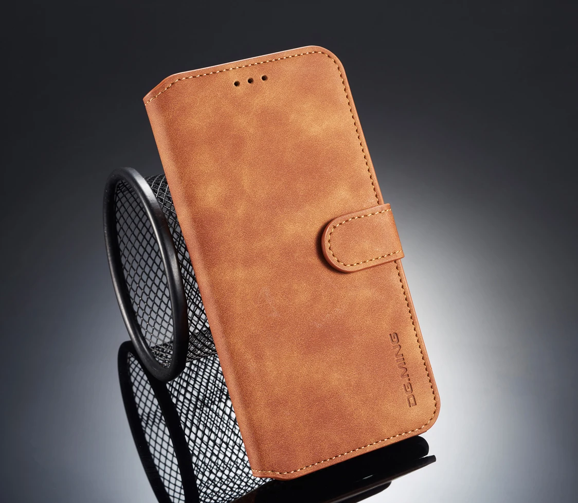 Flip Cover Case Ретро PU кожаный кошелек Сумка Держатель для iPhone 13 12 11 Pro Max X XS XR 6 6S 7 8 Plus Подставка для слотов для карт Изображение 4