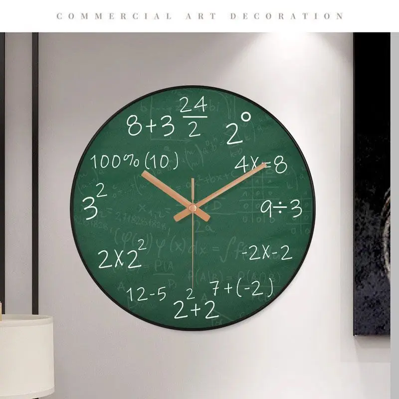 Современные минималистичные часы Творческая личность Blackboard Математические часы в стиле минимализма Изображение 4