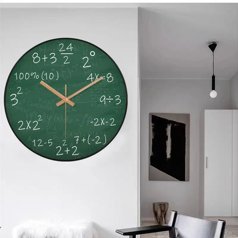 Современные минималистичные часы Творческая личность Blackboard Математические часы в стиле минимализма Изображение 5